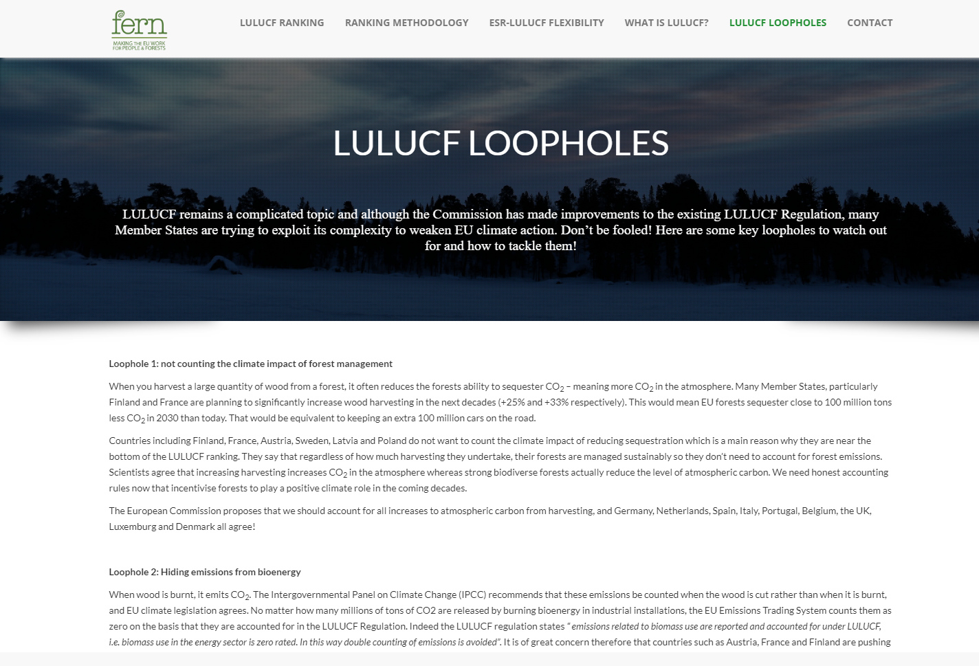 Land Use, Land Use Change and Forestry